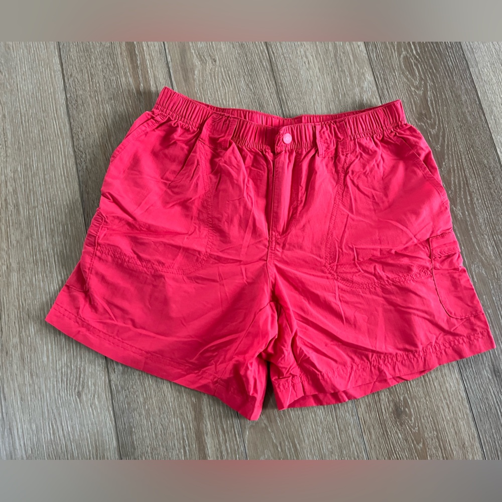 Columbia Cargo Performance Shorts Women's Size S Red Hiking Athletic